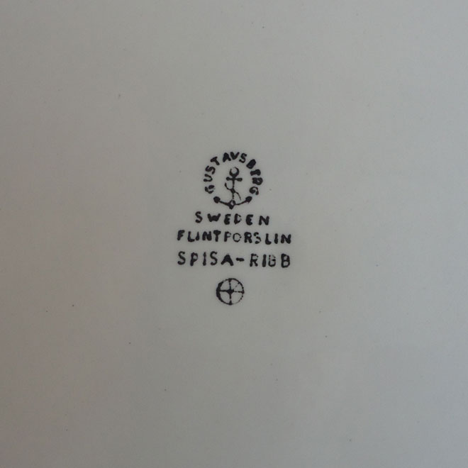 Stig Lindberg / スティッグ・リンドベリ グスタフスベリ  スピサリブシリーズ　プレート【21ｃｍ】 サブ画像5