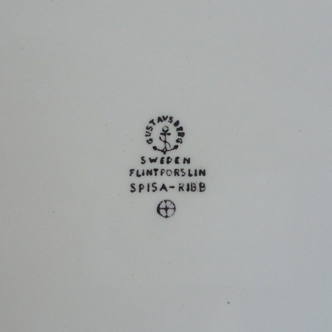 Stig Lindberg / スティッグ・リンドベリ グスタフスベリ  スピサリブシリーズ　プレート【21ｃｍ】 サブ画像5