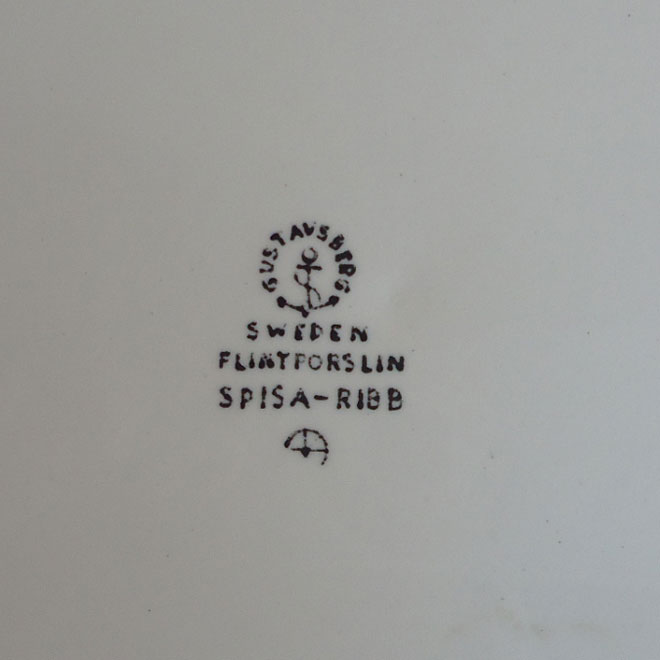 Stig Lindberg / スティッグ・リンドベリ グスタフスベリ  スピサリブシリーズ　プレート【21ｃｍ】 サブ画像5