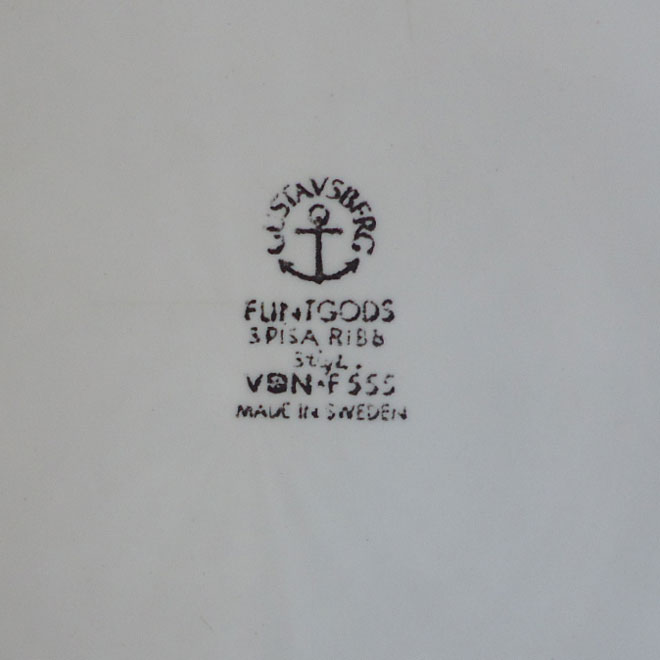 Stig Lindberg / スティッグ・リンドベリ グスタフスベリ  スピサリブシリーズ　プレート【21ｃｍ】 サブ画像5