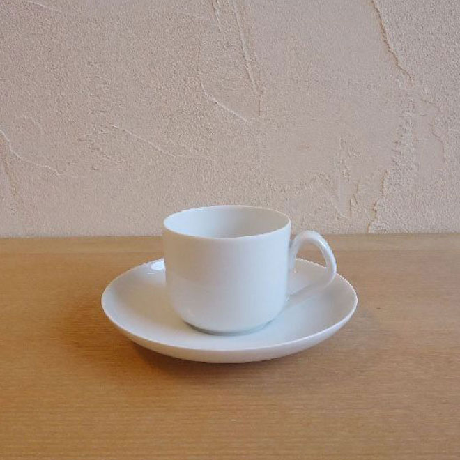 Henning Koppel / ヘニング・コッペル B&G　ホワイトコッペル  コーヒーカップ＆ソーサー メイン画像