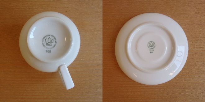 Henning Koppel / ヘニング・コッペル B&G　ホワイトコッペル  コーヒーカップ＆ソーサー サブ画像5