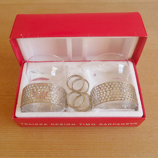 Timo Sarpaneva / ティモ・サルパネヴァ イッタラ  ツァイッカ　ホルダー付ティーカップ　2脚セット【シルバー】 サブ画像4
