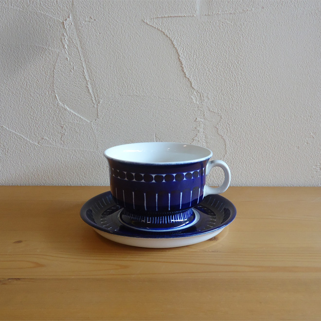 Ulla Procope / ウラ・プロコッペ ARABIA Valencia / ヴァレンシア ティーカップ&ソーサー 北欧ビンテージ雑貨 メイン画像