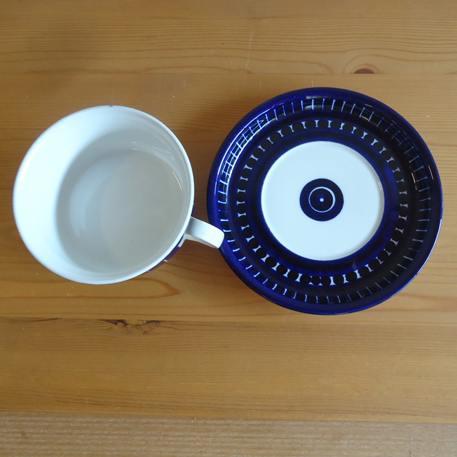 Ulla Procope / ウラ・プロコッペ ARABIA Valencia / ヴァレンシア ティーカップ&ソーサー 北欧ビンテージ雑貨 サブ画像2