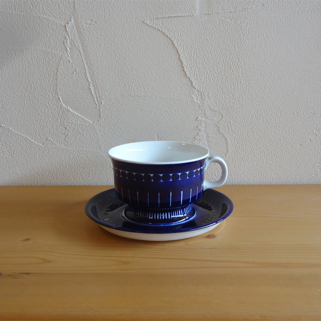 Ulla Procope / ウラ・プロコッペ ARABIA Valencia / ヴァレンシア ティーカップ&ソーサー 北欧ビンテージ雑貨 メイン画像