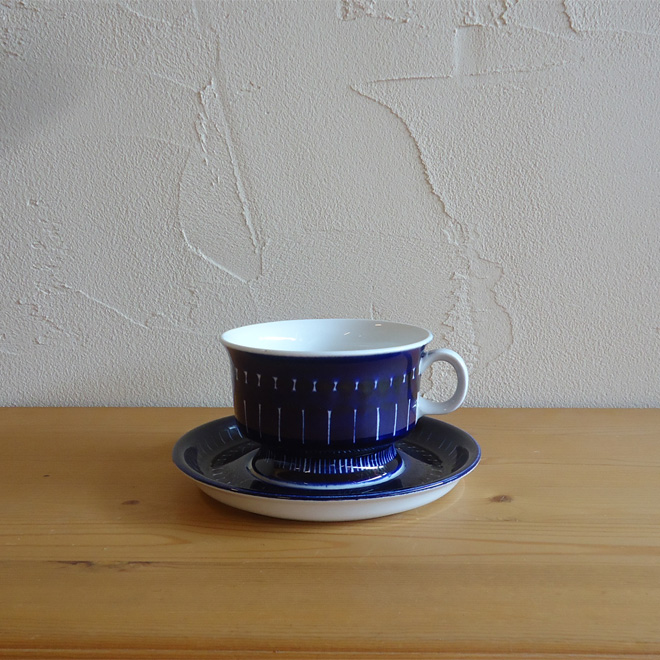 Ulla Procope / ウラ・プロコッペ ARABIA Valencia / ヴァレンシア ティーカップ&ソーサー 北欧ビンテージ雑貨 メイン画像