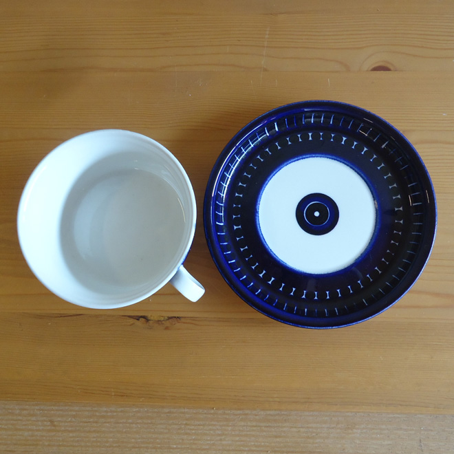 Ulla Procope / ウラ・プロコッペ ARABIA Valencia / ヴァレンシア ティーカップ&ソーサー 北欧ビンテージ雑貨 サブ画像2