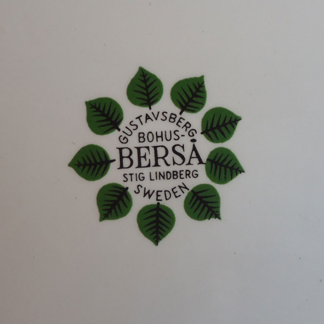 Stig Lindberg / スティッグ・リンドベリ グスタフスベリ Bersa / ベルサ プレート【21ｃｍ】 サブ画像4