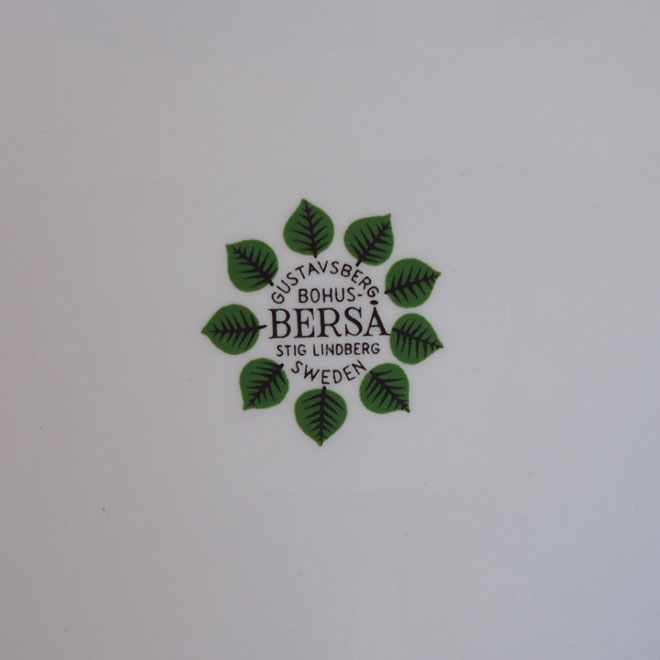 Stig Lindberg / スティッグ・リンドベリ グスタフスベリ Bersa / ベルサ プレート【21ｃｍ】 サブ画像4