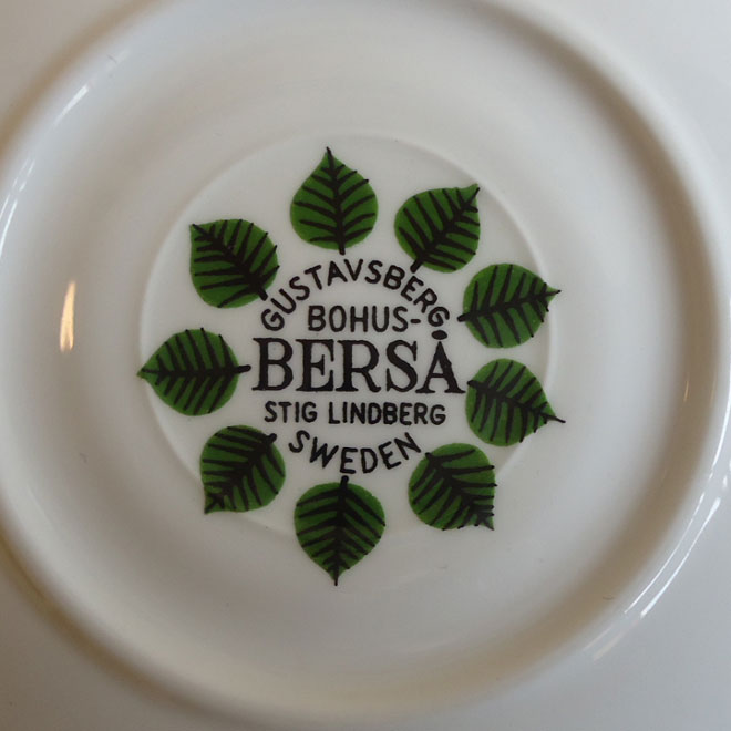 Stig Lindberg / スティッグ・リンドベリ  Bersa  カップ＆ソーサー サブ画像3