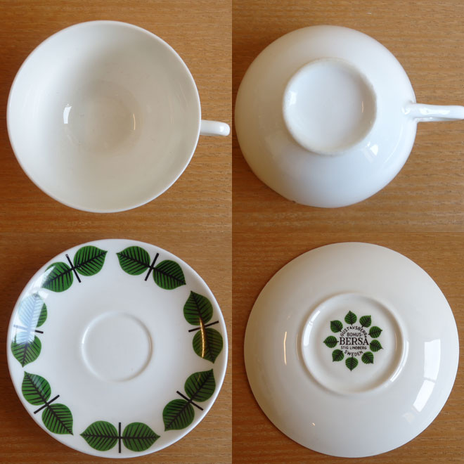 Stig Lindberg / スティッグ・リンドベリ  Bersa  カップ＆ソーサー サブ画像2