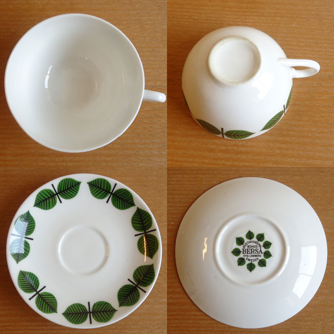 Stig Lindberg / スティッグ・リンドベリ Bersa カップ＆ソーサー サブ画像2