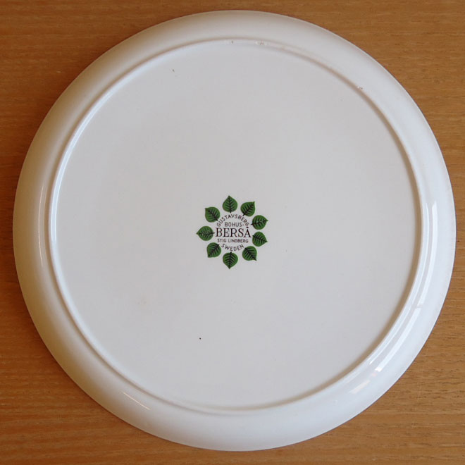 Stig Lindberg / スティッグ・リンドベリ グスタフスベリ Bersa / ベルサ プレート【21cm】 サブ画像3