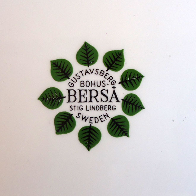 Stig Lindberg / スティッグ・リンドベリ グスタフスベリ Bersa / ベルサ プレート【21cm】 サブ画像4