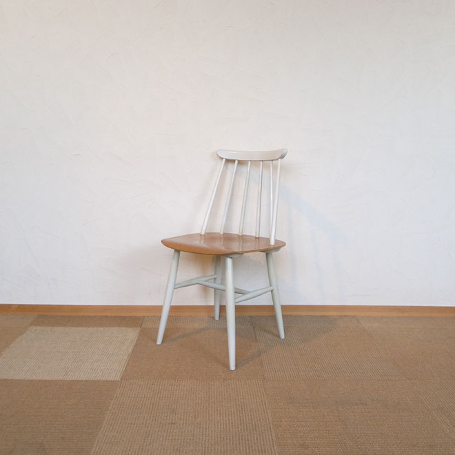 Ilmari Tapiovaara / イルマリ・タピオヴァーラ Edsby Verken Fanett ファネットチェア【ホワイト】 北欧ビンテージ家具 メイン画像