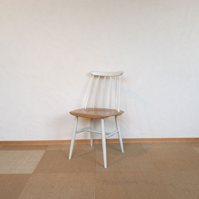 Ilmari Tapiovaara / イルマリ・タピオヴァーラ Edsby Verken Fanett ファネットチェア【ホワイト】 北欧ビンテージ家具 メイン画像