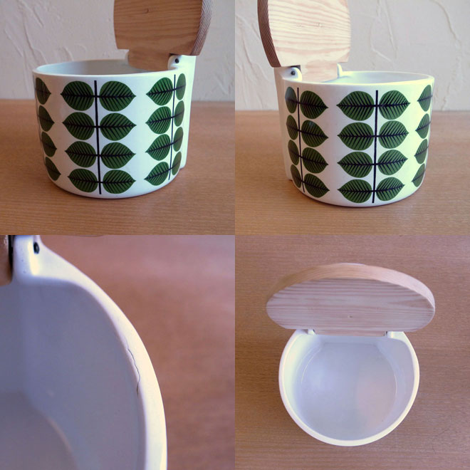 Stig Lindberg / スティッグ・リンドベリ グスタフスベリ Bersa / ベルサ フタ付コンテナ【14cm】 サブ画像5