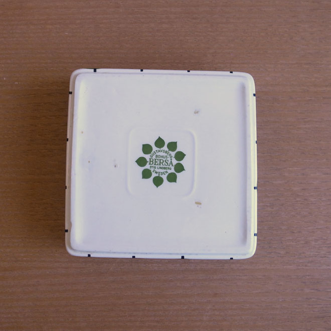 Stig Lindberg / スティッグ・リンドベリ グスタフスベリ Bersa / ベルサ スクエアプレート サブ画像3