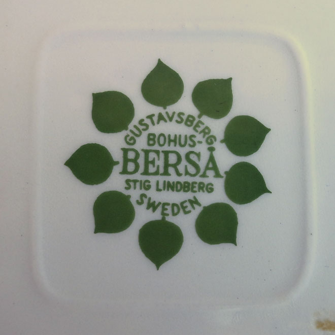 Stig Lindberg / スティッグ・リンドベリ グスタフスベリ Bersa / ベルサ スクエアプレート サブ画像4