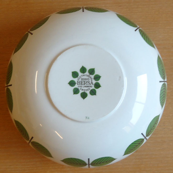 Stig Lindberg / スティッグ・リンドベリ グスタフスベリ Bersa / ベルサ サラダボウル【20cm】 サブ画像3