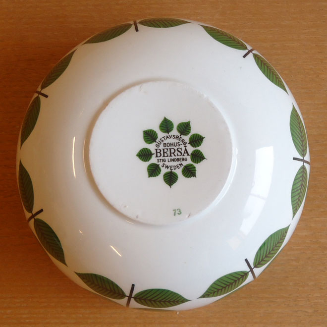 Stig Lindberg / スティッグ・リンドベリ グスタフスベリ Bersa / ベルサ サラダボウル【17.5cm】 サブ画像2