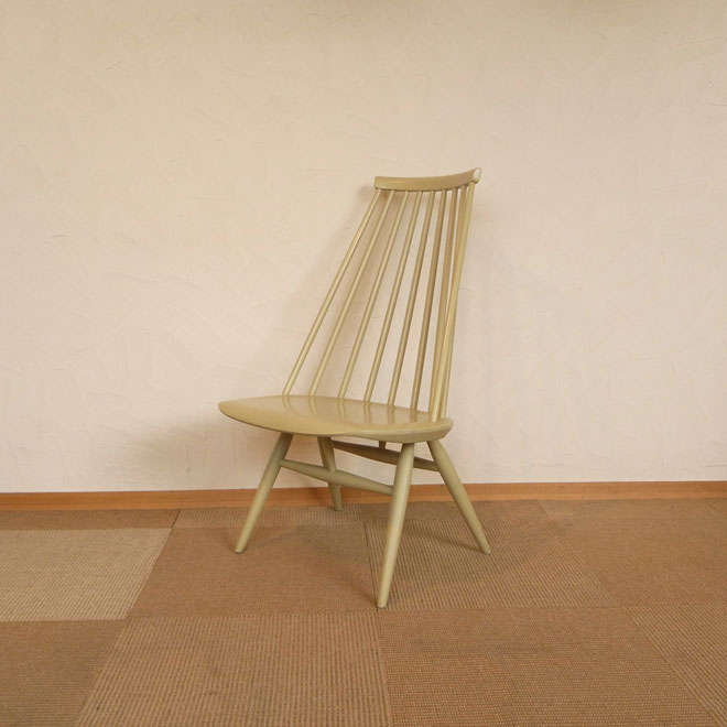 Ilmari Tapiovaara / イルマリ・タピオヴァーラ Mademoiselle　chair 【セージグリーン】 北欧ビンテージ家具 メイン画像