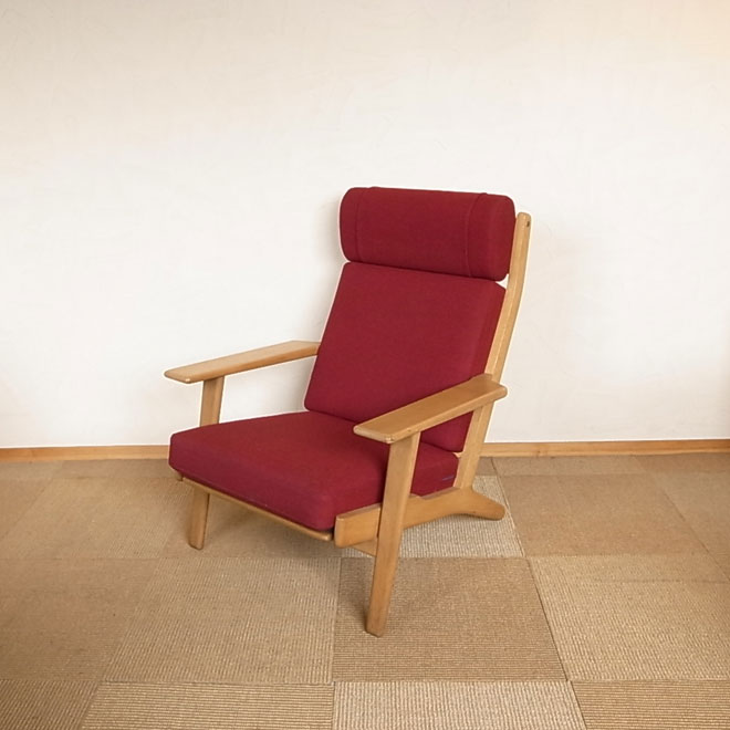 Hans J.Wegner / ハンス・J・ウェグナー GETAMA GE290 ハイバック　イージーチェア【オーク】 メイン画像