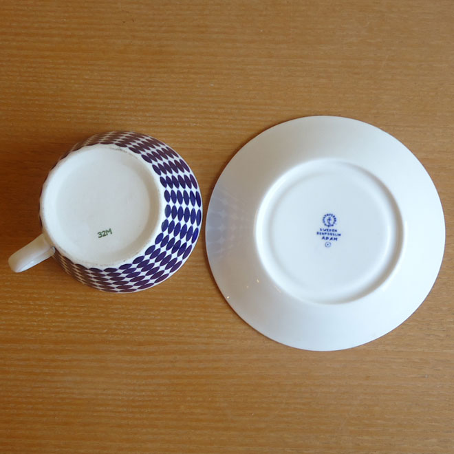 Stig Lindberg / スティッグ・リンドベリ  Adam/アダム ティーカップ＆ソーサー サブ画像3