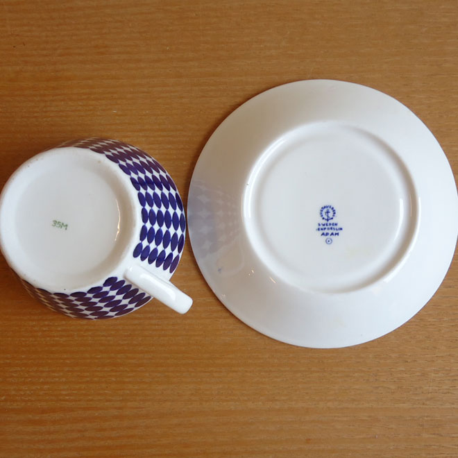 Stig Lindberg / スティッグ・リンドベリ  Adam/アダム ティーカップ＆ソーサー サブ画像3