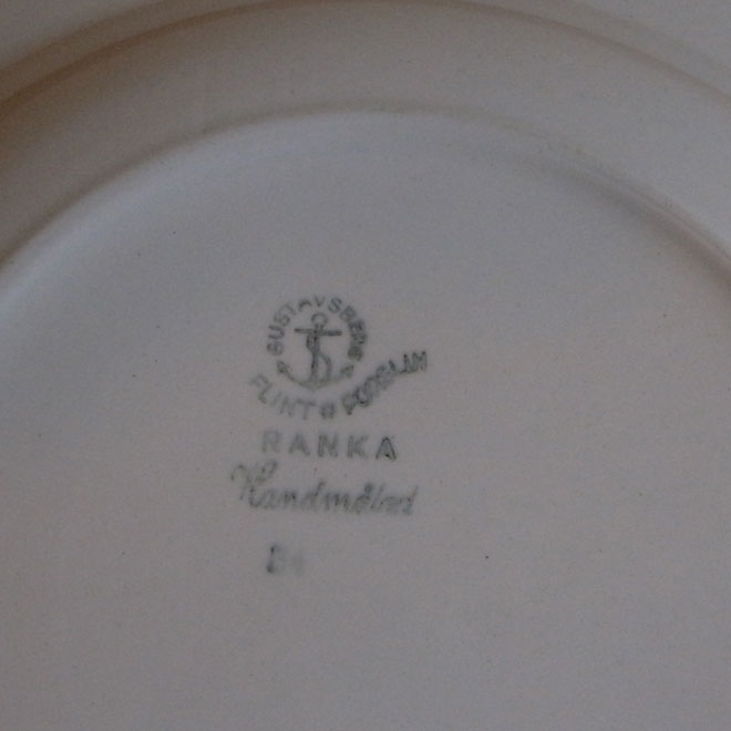 Stig Lindberg / スティッグ・リンドベリ グスタフスベリ Ranka / ランカ ディーププレート【23cm】 サブ画像4