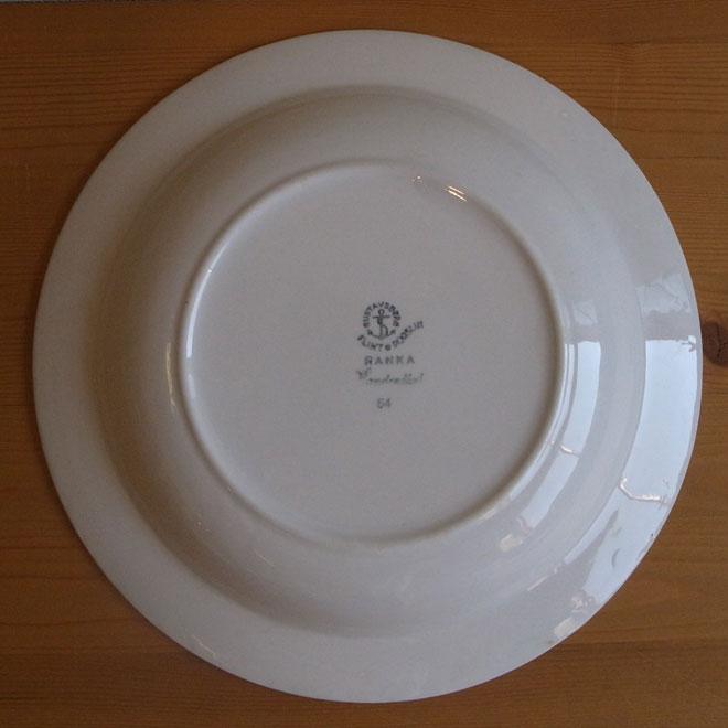 Stig Lindberg / スティッグ・リンドベリ グスタフスベリ Ranka / ランカ ディーププレート【23cm】 サブ画像3