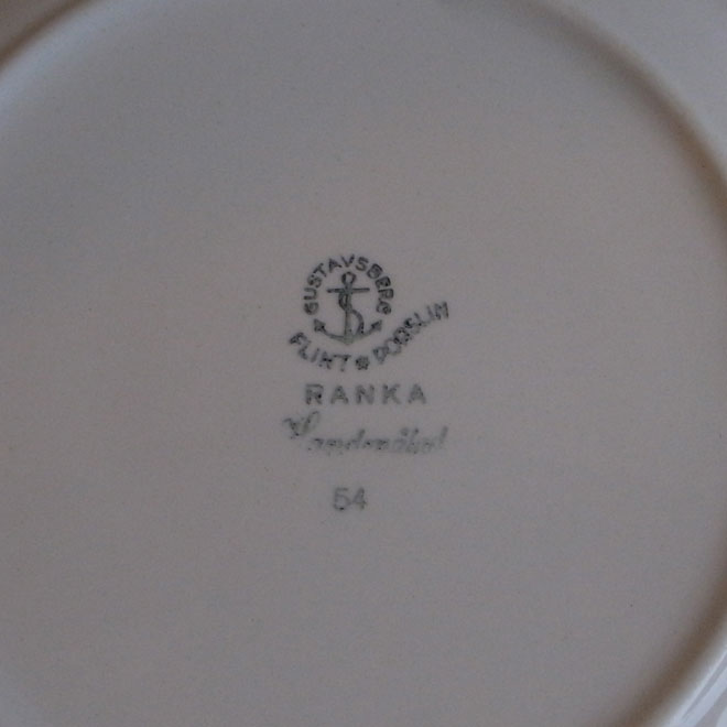 Stig Lindberg / スティッグ・リンドベリ グスタフスベリ Ranka / ランカ ディーププレート【23cm】 サブ画像4