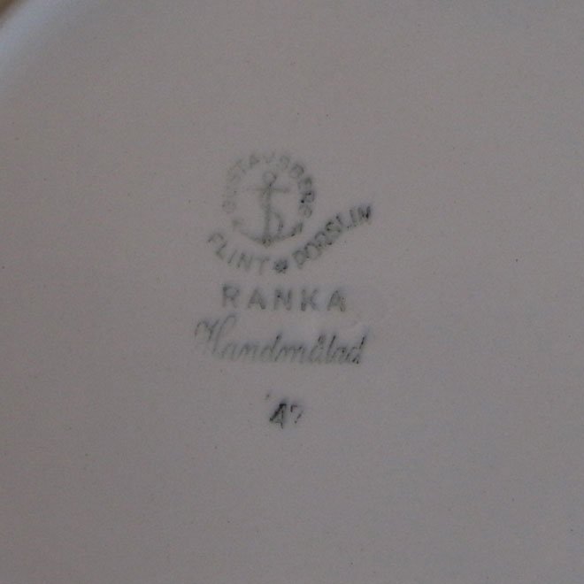 Stig Lindberg / スティッグ・リンドベリ グスタフスベリ Ranka / ランカ ディーププレート【23cm】 サブ画像4