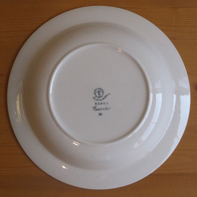 Stig Lindberg / スティッグ・リンドベリ グスタフスベリ Ranka / ランカ ディーププレート【23cm】 サブ画像3