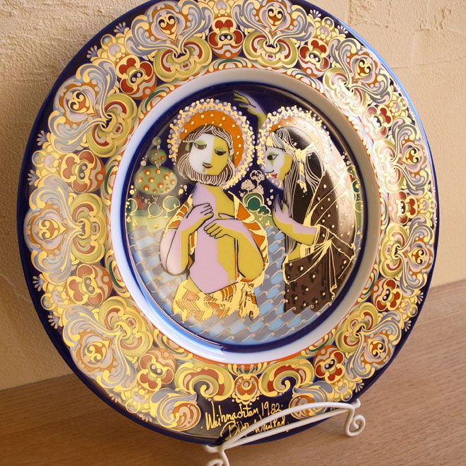 Bjorn Wiinblad / ビョルン・ウィンブラッド ローゼンタール  クリスマスプレート【1982年】 サブ画像1