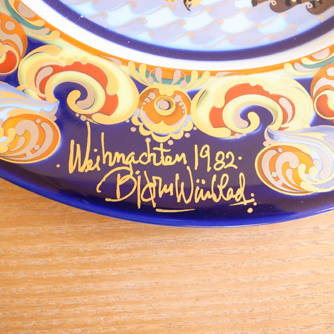 Bjorn Wiinblad / ビョルン・ウィンブラッド ローゼンタール  クリスマスプレート【1982年】 サブ画像2