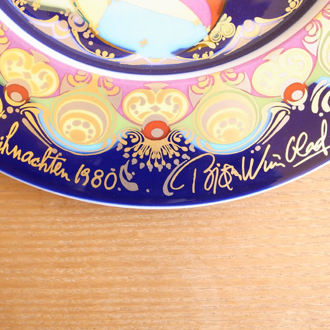 Bjorn Wiinblad / ビョルン・ウィンブラッド ローゼンタール  クリスマスプレート【1980年】 サブ画像2