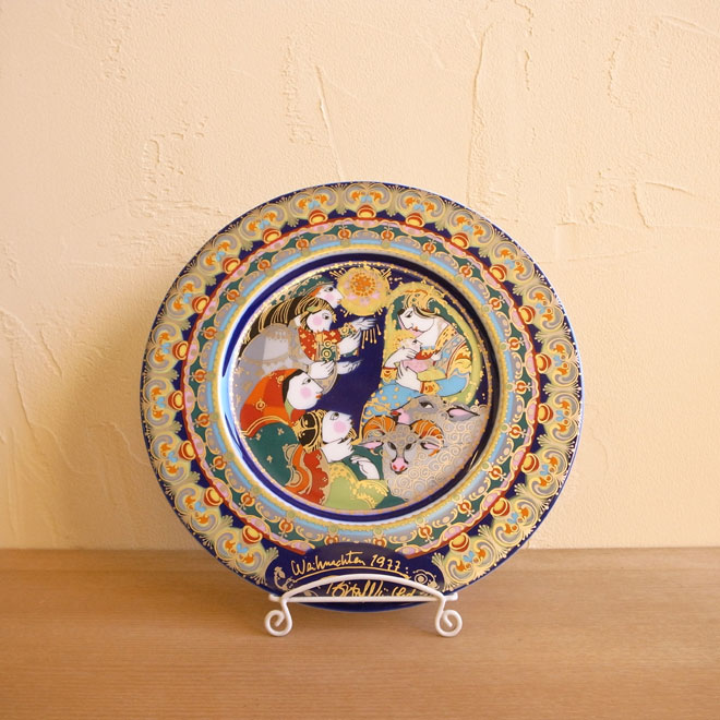 Bjorn Wiinblad / ビョルン・ウィンブラッド ローゼンタール  クリスマスプレート【1977年】 メイン画像