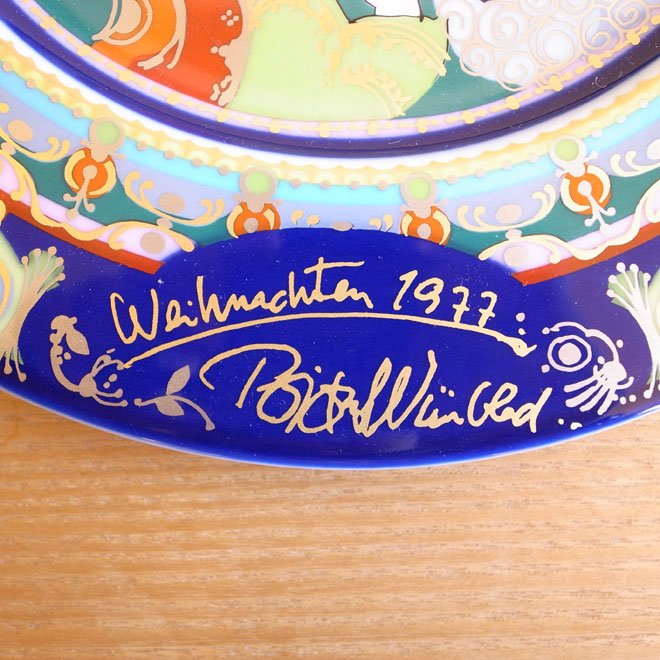 Bjorn Wiinblad / ビョルン・ウィンブラッド ローゼンタール  クリスマスプレート【1977年】 サブ画像2