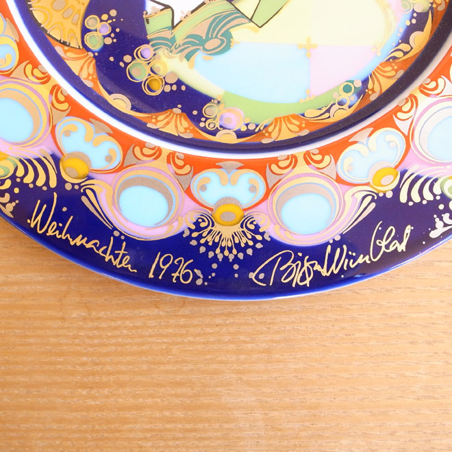 Bjorn Wiinblad / ビョルン・ウィンブラッド ローゼンタール  クリスマスプレート【1976年】 サブ画像2