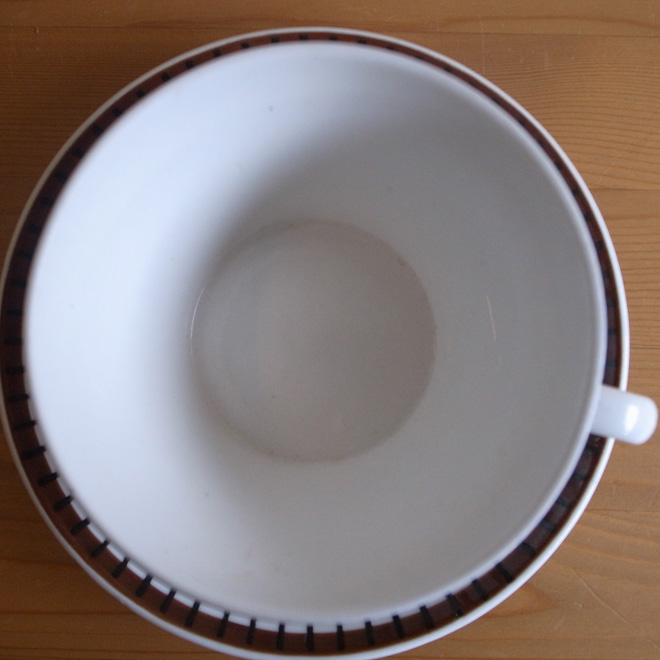 Stig Lindberg / スティッグ・リンドベリ グスタフスベリ Spisa Ribb / スピサリブ ティーカップ＆ソーサー サブ画像1