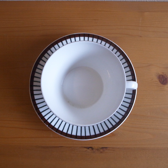 Stig Lindberg / スティッグ・リンドベリ グスタフスベリ Spisa Ribb / スピサリブ ティーカップ＆ソーサー サブ画像1