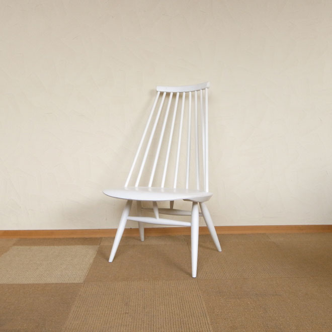 Ilmari Tapiovaara / イルマリ・タピオヴァーラ Edsby Verken Mademoiselle　chair【ホワイト】【バーチ】 北欧ビンテージ家具 メイン画像