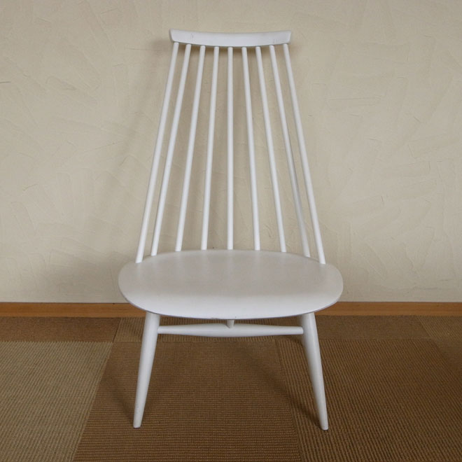 Ilmari Tapiovaara / イルマリ・タピオヴァーラ Edsby Verken Mademoiselle　chair【ホワイト】【バーチ】 北欧ビンテージ家具 サブ画像1