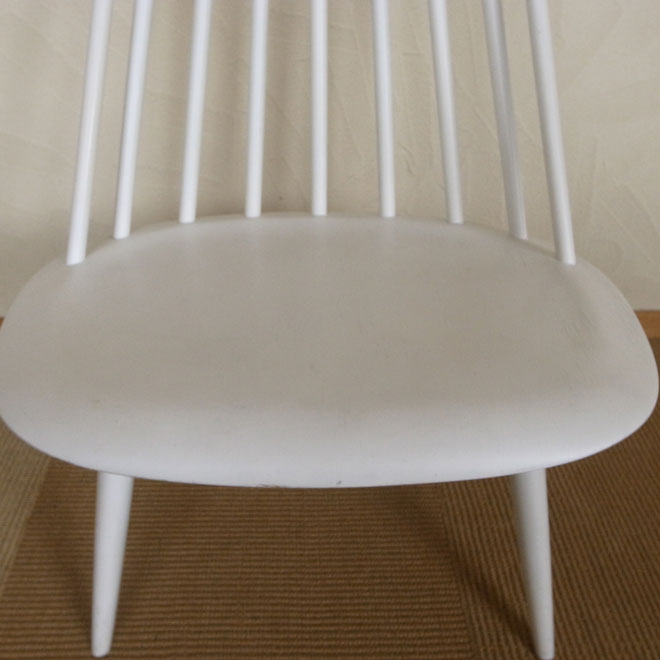 Ilmari Tapiovaara / イルマリ・タピオヴァーラ Edsby Verken Mademoiselle　chair【ホワイト】【バーチ】 北欧ビンテージ家具 サブ画像2