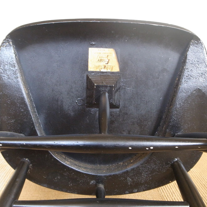 Ilmari Tapiovaara / イルマリ・タピオヴァーラ Edsby Verken Mademoiselle　chair【ブラック】【バーチ】 北欧ビンテージ家具 サブ画像7