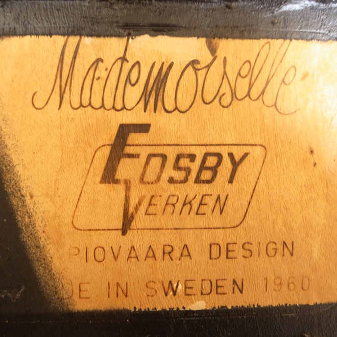 Ilmari Tapiovaara / イルマリ・タピオヴァーラ Edsby Verken Mademoiselle　chair【ブラック】【バーチ】 北欧ビンテージ家具 サブ画像8