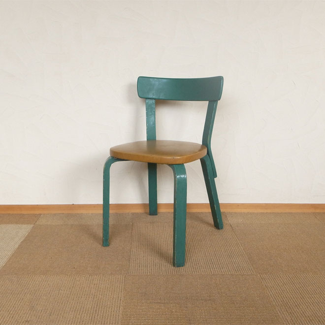 Alvar Aalto / アルヴァ・アアルト アルテック No.69 ダイニングチェア【バーチ】 北欧ビンテージ家具 メイン画像
