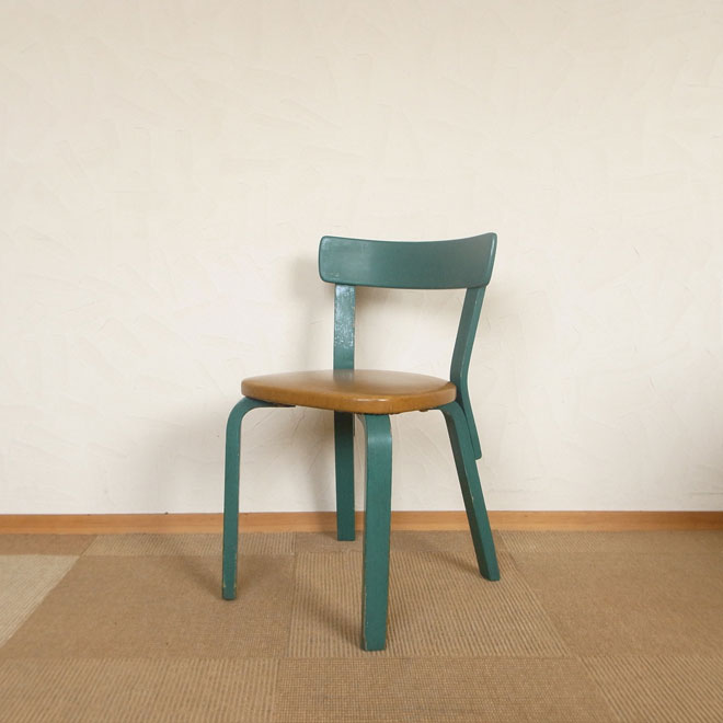 Alvar Aalto / アルヴァ・アアルト アルテック No.69 ダイニングチェア【バーチ】 北欧ビンテージ家具 メイン画像